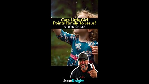 Cute Little Girl Points Family To Jesus! 💪 #faith #jesus #christ #god #gospel #truth #shorts #cute