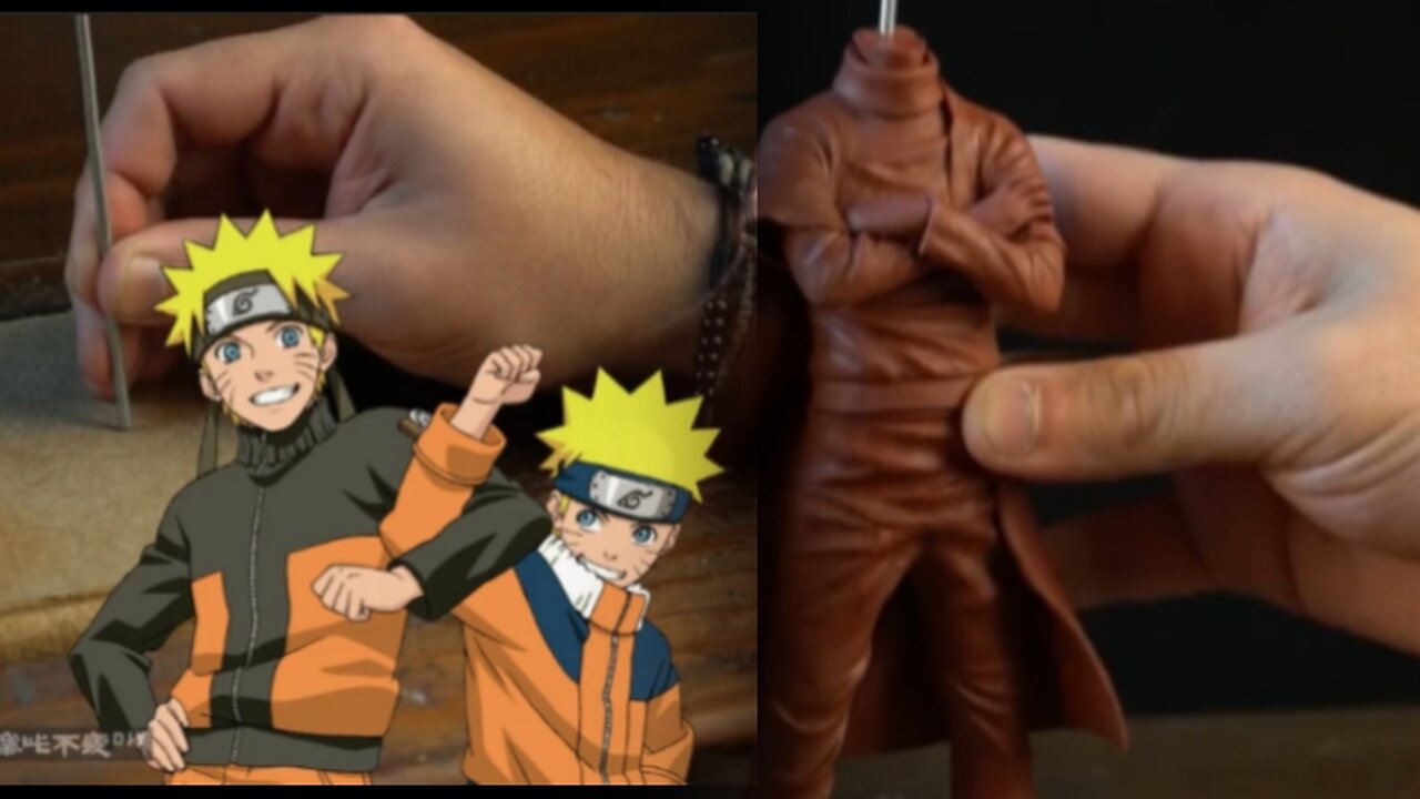 Naruto Uzumaki Naruto clay clay sculpture handmade diy