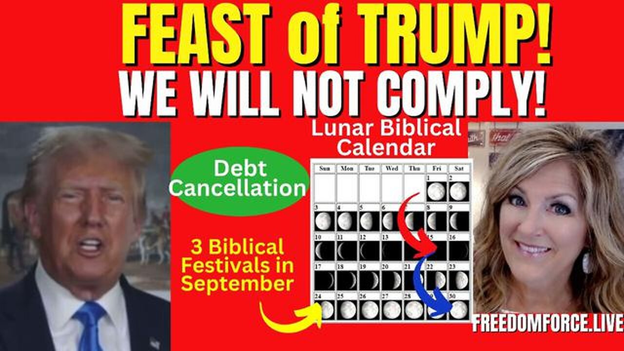 PRESIDENT TRUMP - WE WILL NOT COMPLY, SEPTEMBER FEAST OF TRUMP! 9-6-23