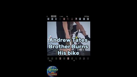 Andrew Tates Brother Burns his bike