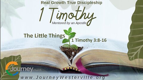 The Little Things 1 Timothy 3:8-16