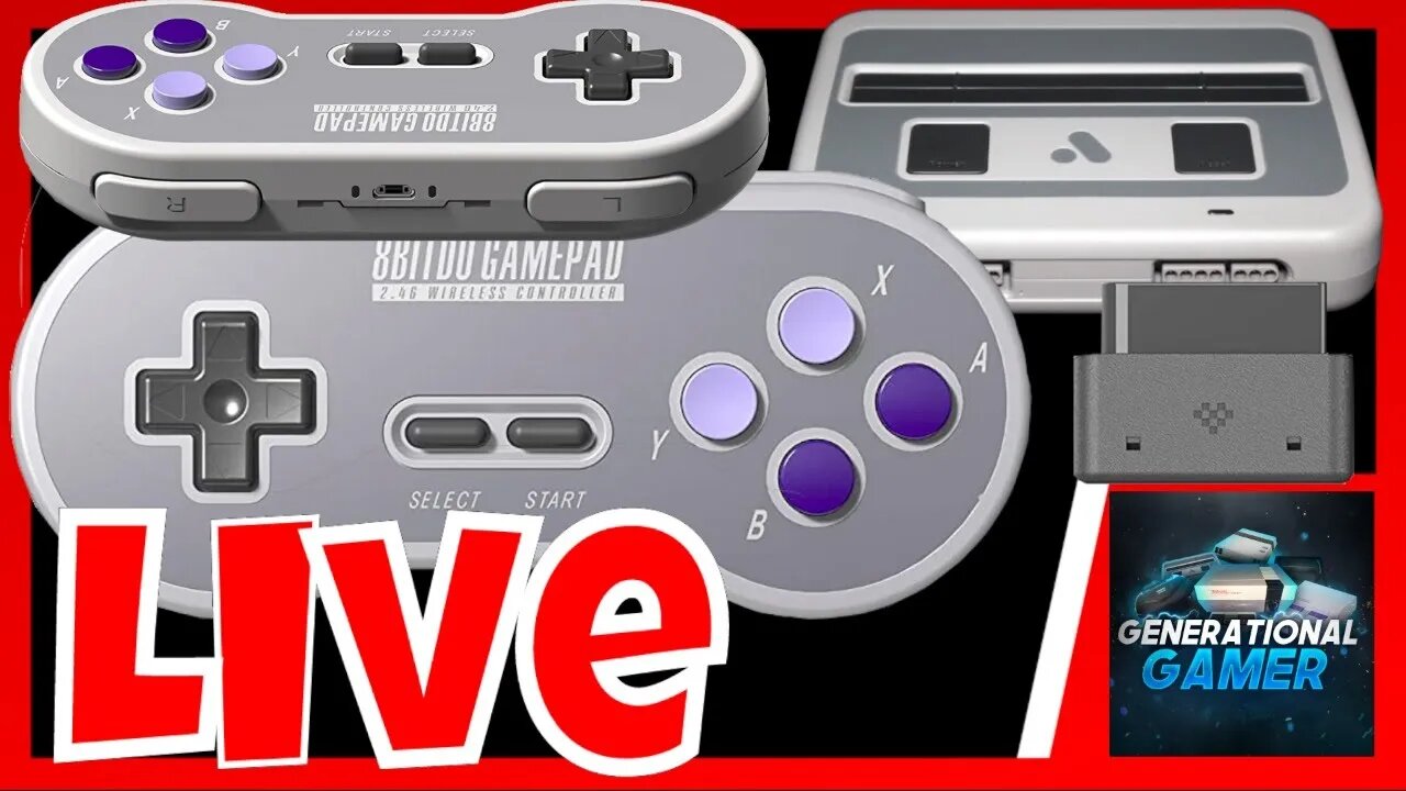 8Bitdo SN30 2.4G Wireless Gamepad for Original SNES - Live Q&A