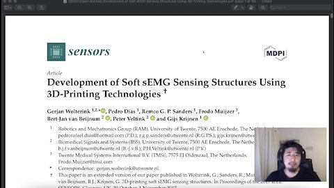 Read Through Research E001: Development of Soft sEMG Sensing Structures Using 3D-Printing...