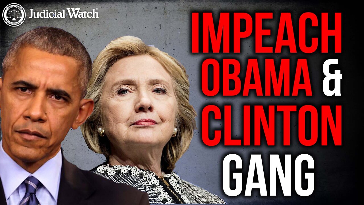 Tom Fitton: " The Whole Obama/Clinton Gang Needs to be Prosecuted -- And IMPEACHED!