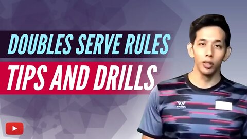 Badminton Doubles Serve Rules, Tips and Drills - Coach Nik Azfar - Malay with English subtitles