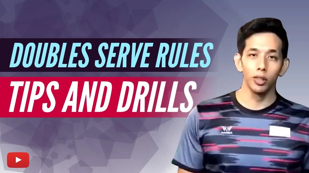 Badminton Doubles Serve Rules, Tips and Drills - Coach Nik Azfar - Malay with English subtitles