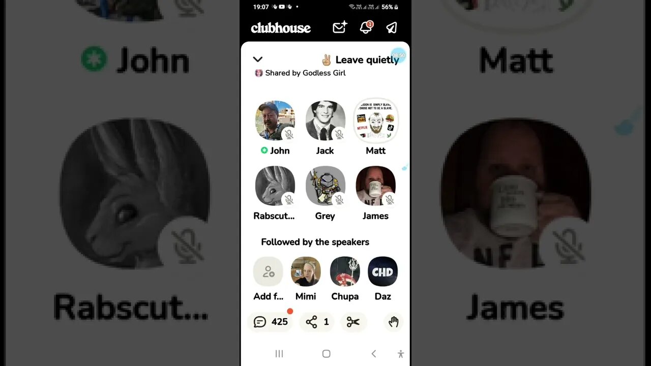 31 July 2022 @James is Tired #Rabscuttle #Angstreich #Lee&Adams #clubhouse