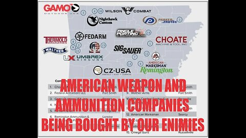 FOREIGN COUNTRIES BUY UP OUR WEAPONS AND AMMUNITION COMPANIES, DOESN'T BODE WELL FOR THE U.S. !!!