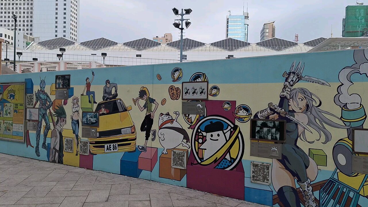 The Comic Wall, Kowloon Park, Hong Kong