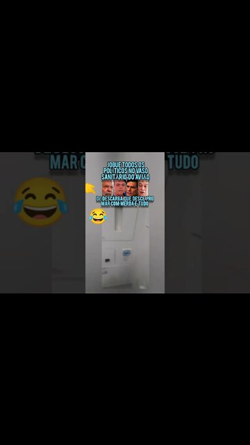 Jogue os políticos no vaso sanitário do avião