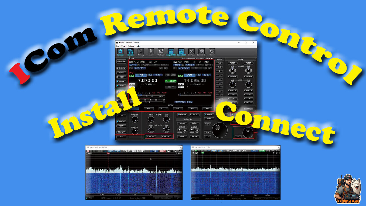 RS-BA1 ICom Remote Control Software - Install & Connect