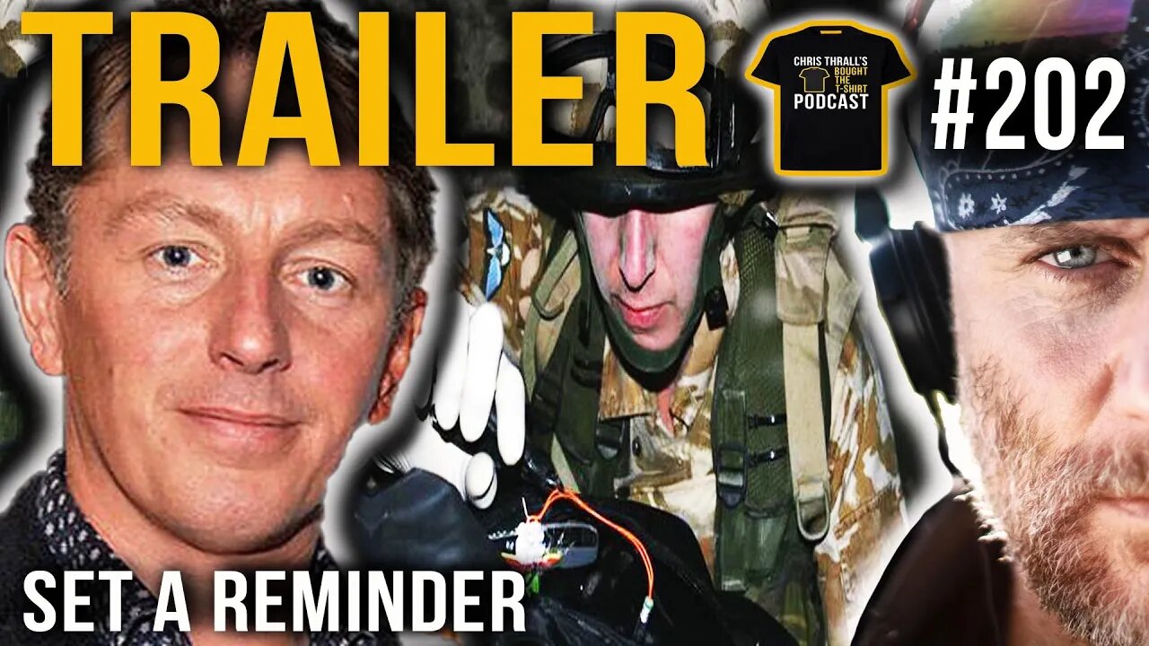 TRAILER | Beating The Bombmakers | Major Chris Hunter QGM | Bought The T-Shirt Podcast