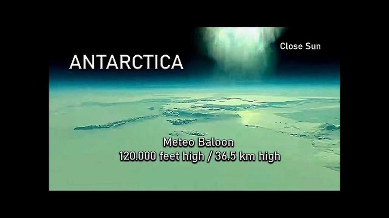 High Altitude Balloon Footage Near Antarctica