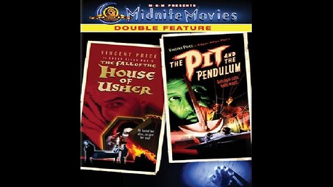 FALL OF THE HOUSE OF USHER 1960 & THE PIT AND THE PENDULUM 1961 Vincent Price & Poe DOUBLE FEATURE