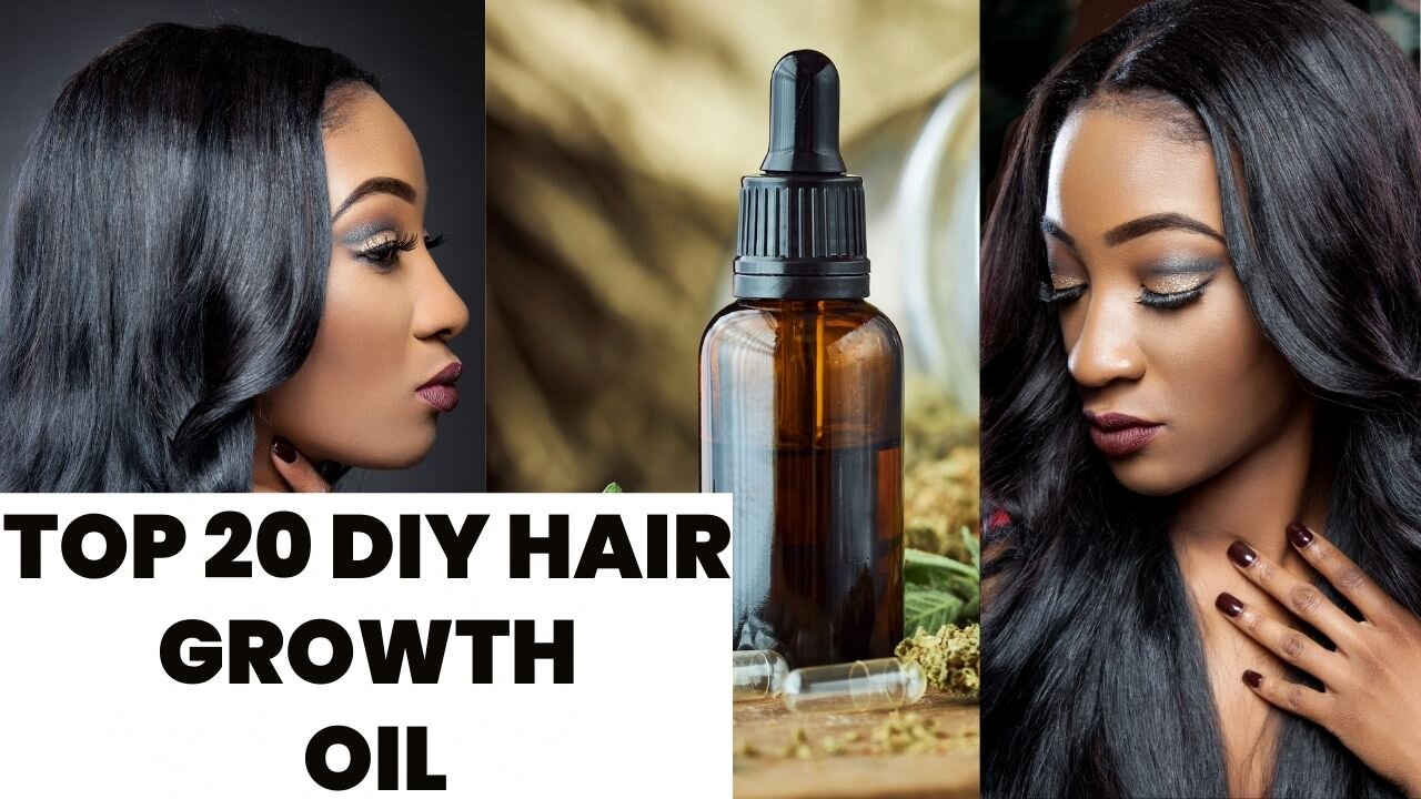 Top 20 Best Natural Hair Growth Oils for Every Hair Type. #naturalhairgrowth