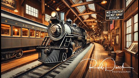 Historic Train Rides Drone Tour at Mid-Continent Railway Museum, WI
