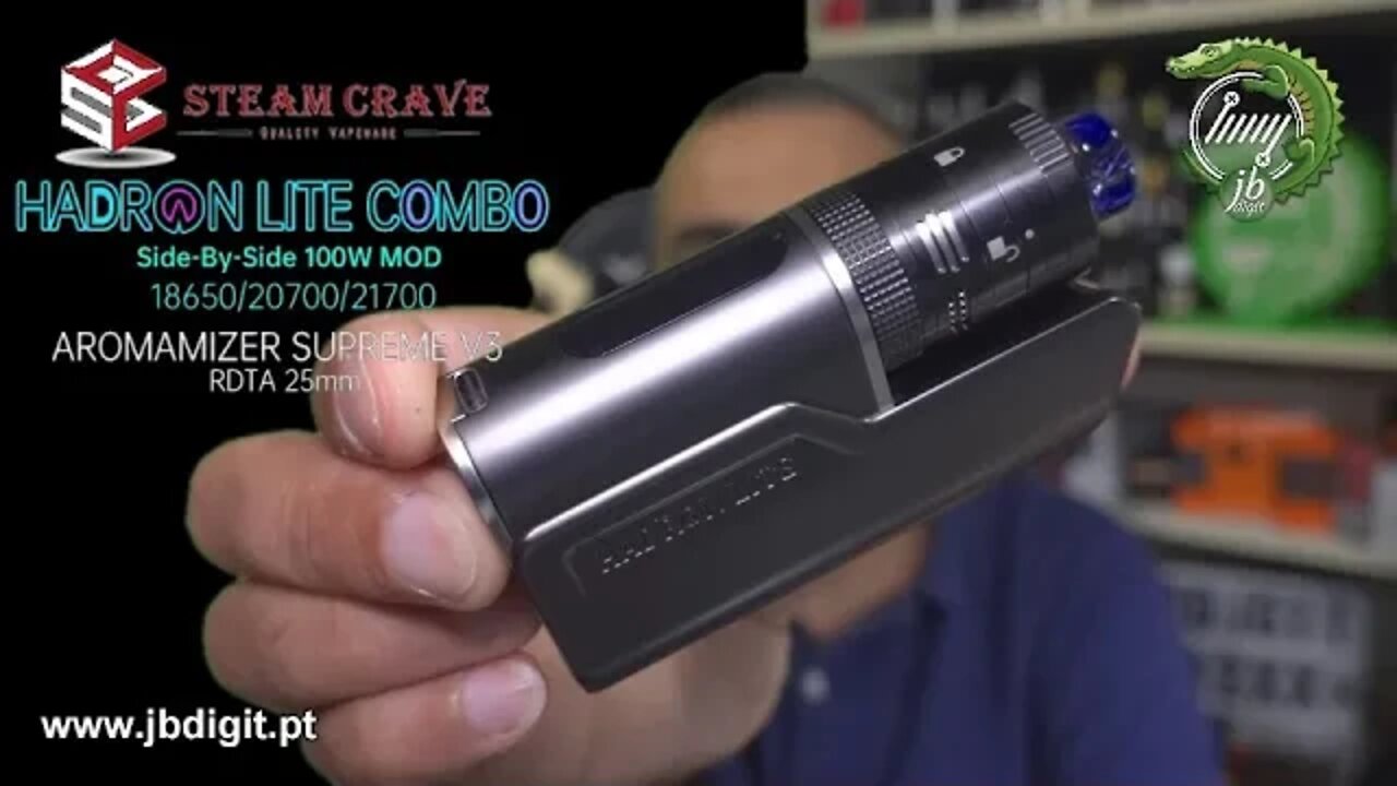 [PT] [SHORT] Steam Crave Hadron Lite SBS + Aromamizer Supreme V3 RDTA 25mm