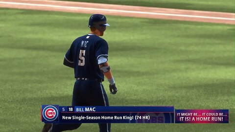 MLB The Show 22 2-run HR (74) *NEW* Single Season HR King!!