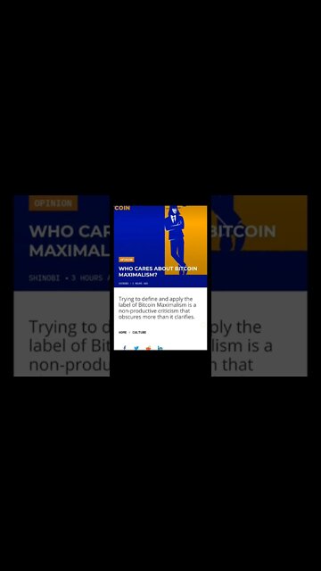 WHO CARES ABOUT BITCOIN MAXIMALISM? #bitcoin #crypto #cryptocurrency #cryptomash
