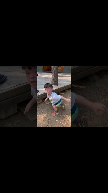 When dad throws the ball under the deck. #baseball