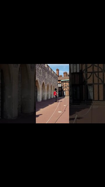 the Queen's Guard stands guard #windsorcastle