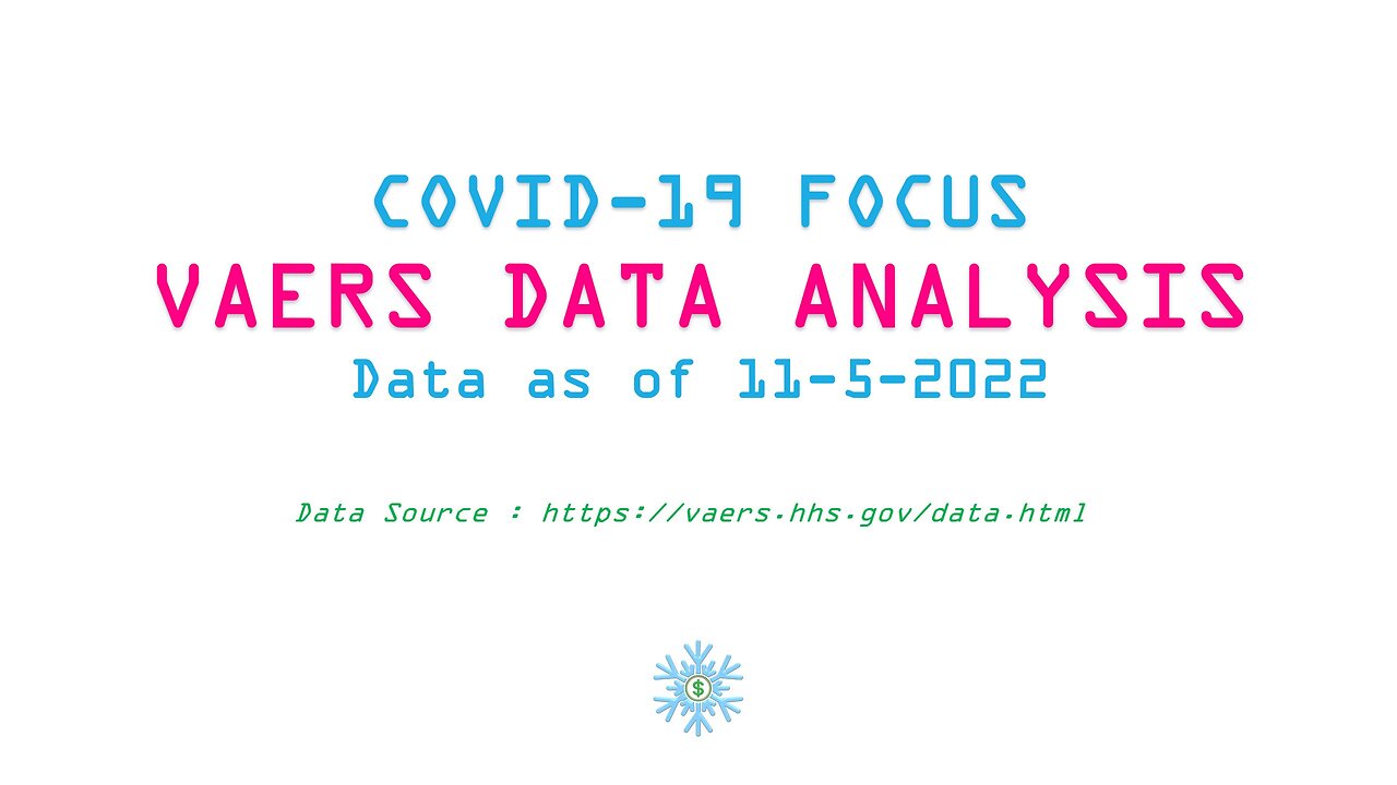 COVID-19 Vaccine | VAERS Data analysis Nov 2022