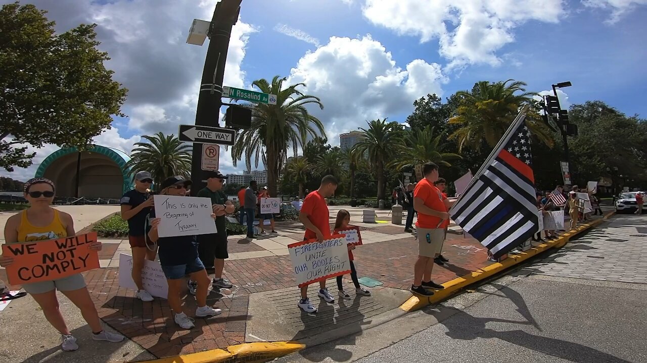 Anti Mandatory Vax Rally in Orlando