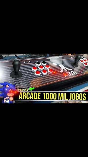 UNBOXING Arcade Portatil com 1000 JOGOS 🤩 #shorts