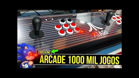 UNBOXING Arcade Portatil com 1000 JOGOS 🤩 #shorts