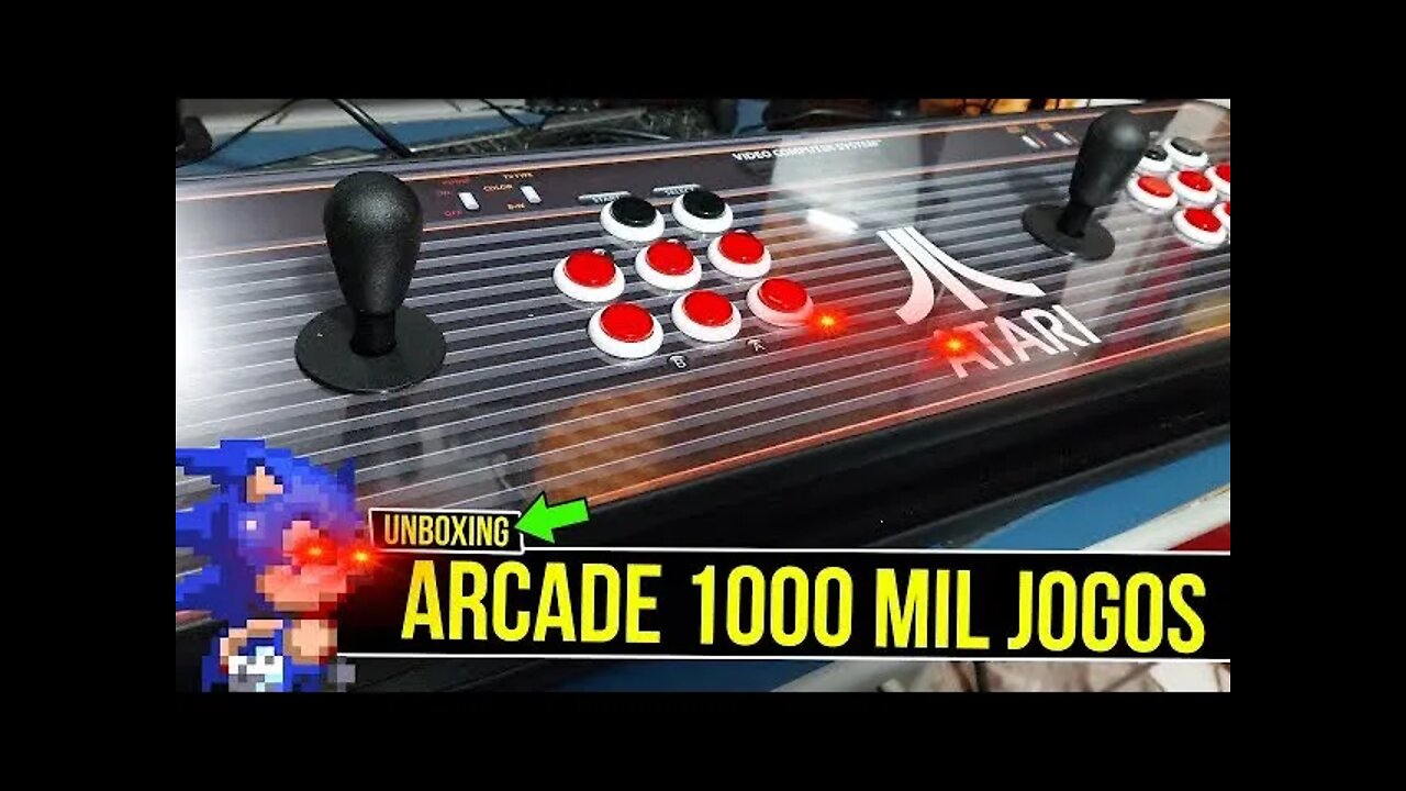 UNBOXING Arcade Portatil com 1000 JOGOS 🤩 #shorts