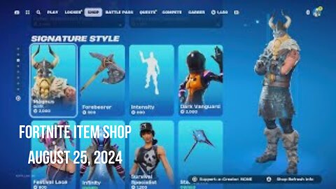 Fortnite Item Shop|August 25, 2024