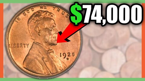 $74,000 PENNY WORTH MONEY - 1925 PENNY RARE LINCOLN CENTS TO SEARCH FOR!!