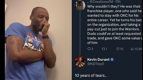 HushBoy reacts to Kevin Durant calling OKC Thunder Fans crybabies???