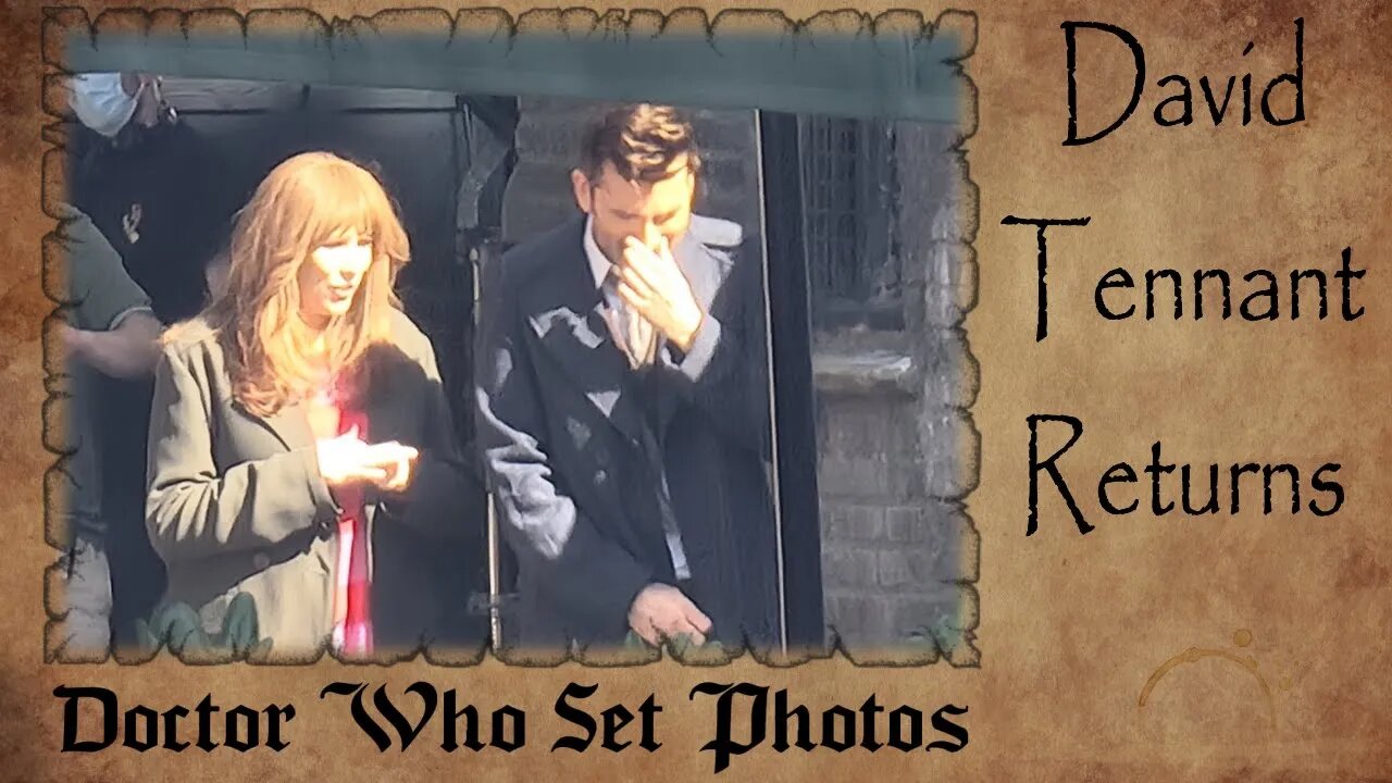 Doctor Who SET PHOTOS | David Tennant, Catharine Tate, Bernard Cribbins, Yasmin Finney