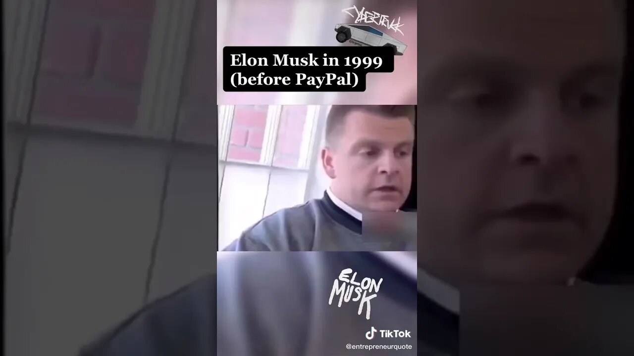 Elon Musk Before Paypal tiktok entrepreneurquote