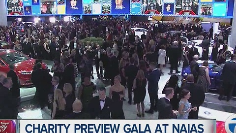 Preparing for Charity Preview at Cobo Center