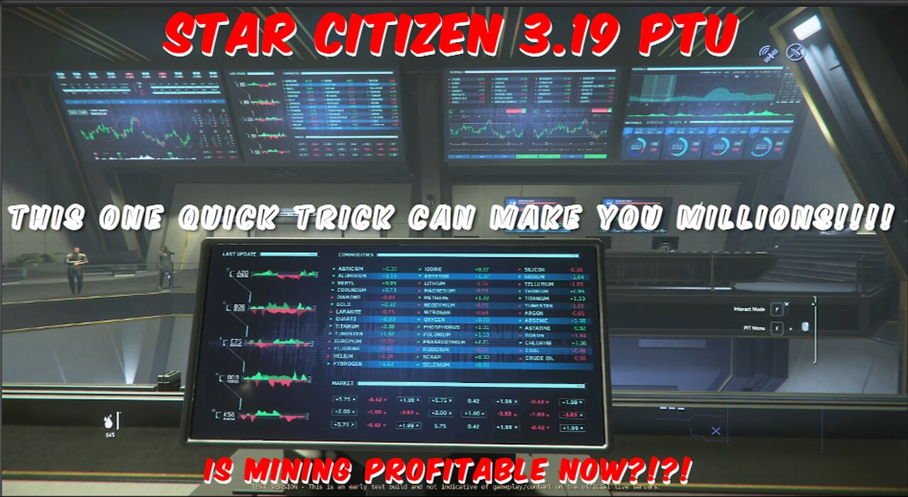 Star Citizen 3.19 PTU Gameplay Is Minning profitable now???