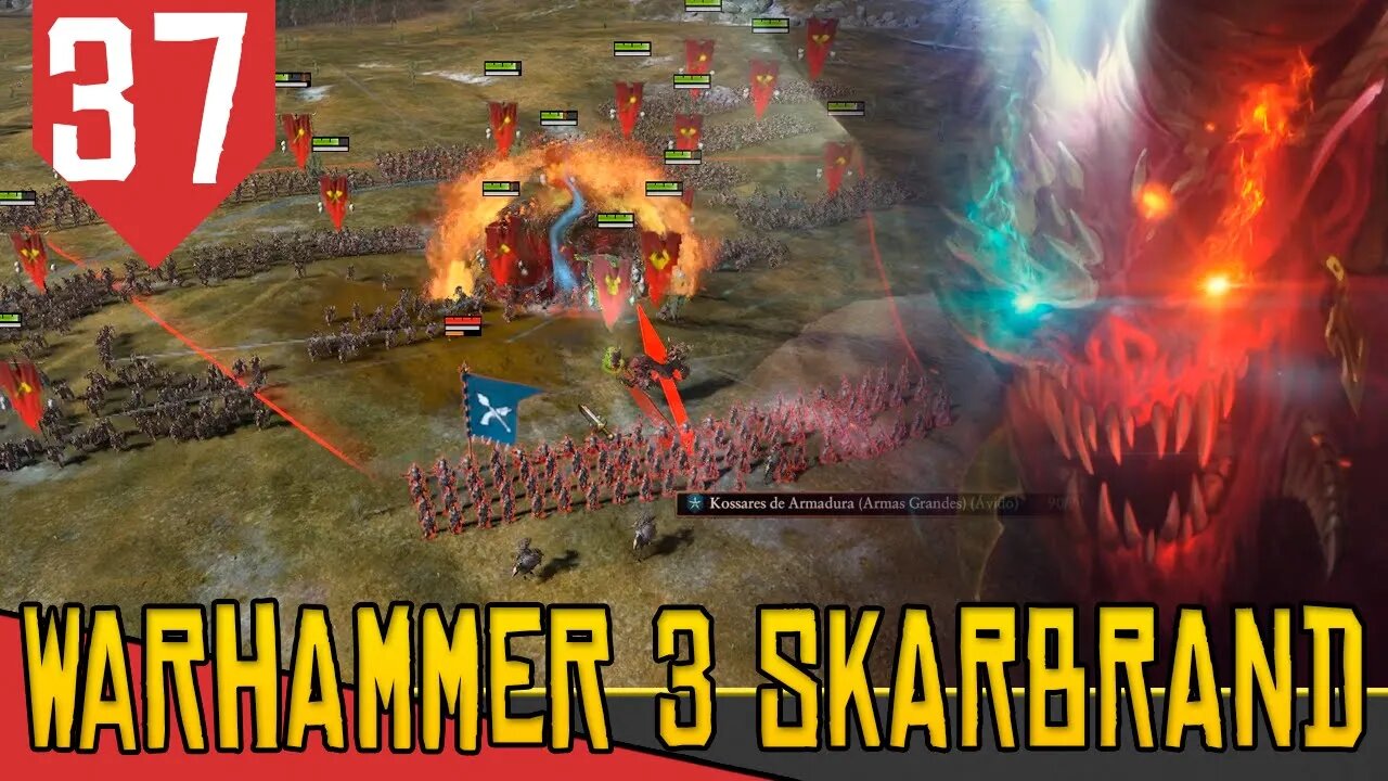 Quase um Triplex Acies - Total War Warhammer 3 Skarbrand #37 [Série Gameplay Português PT-BR]