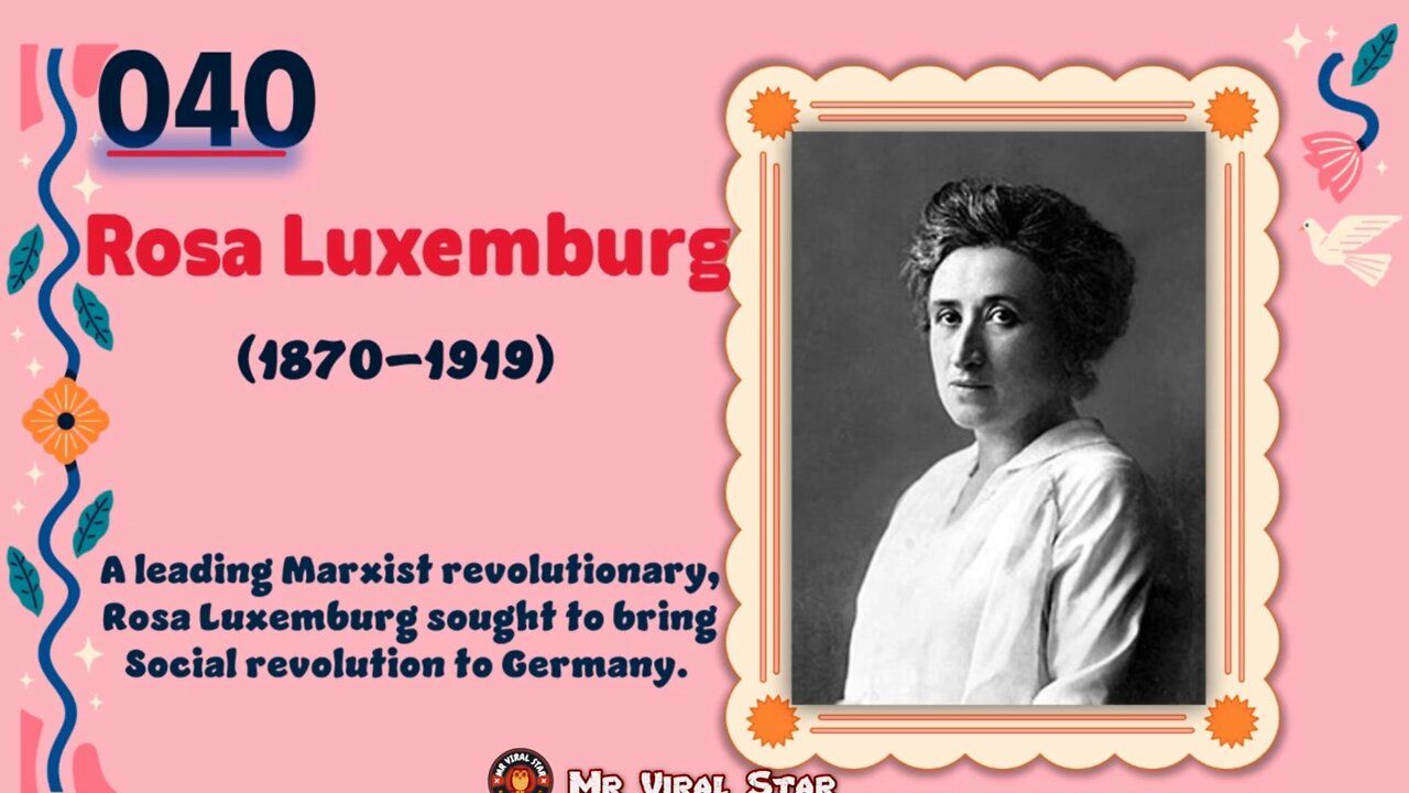 Rosa Luxemburg (1870–1919) | TOP 150 Women That CHANGED THE WORLD | Short Biography