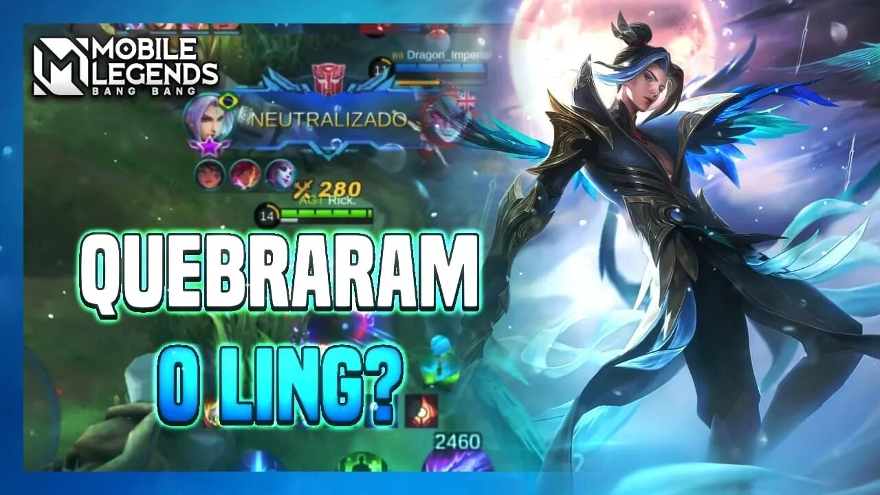 TESTEI O LING NERFADO E ME SURPREENDI | Mobile Legends