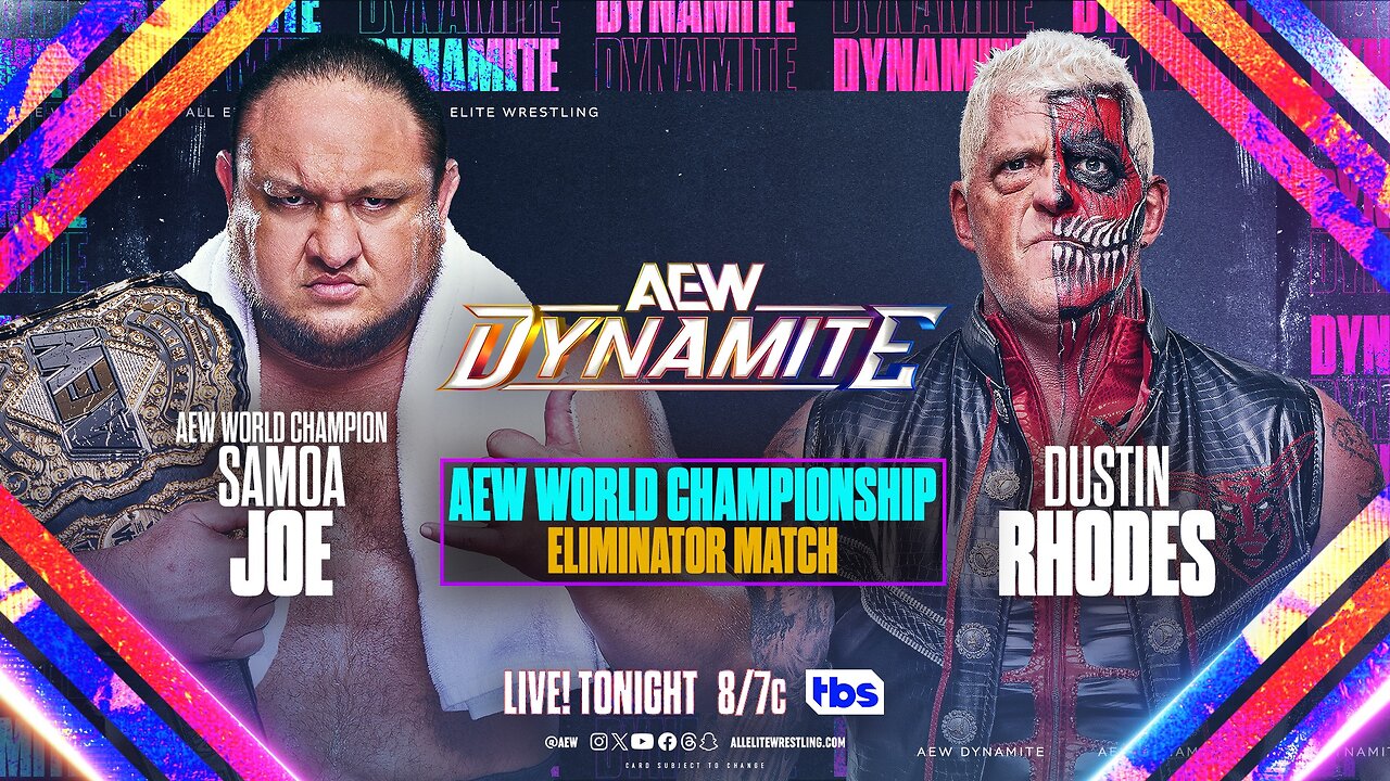 Samoa Joe vs. Dustin Rhodes: AEW World Champ in Action! #shorts