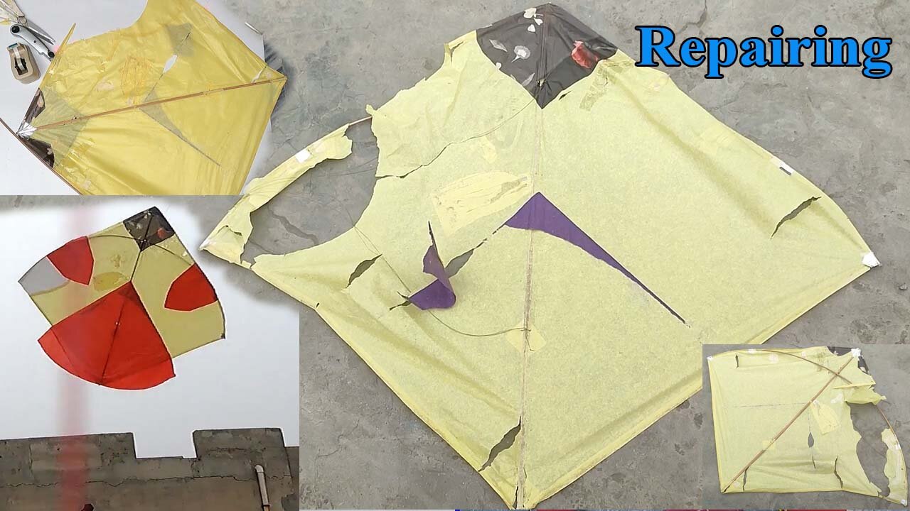 How to Repair Kite - tips and trick kite making video