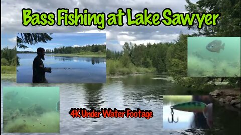 Lake Sawyer Bass Fishing Day 2 (4K under water footage)