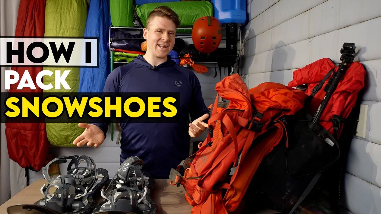 How to Attach Snowshoes to a Backpack