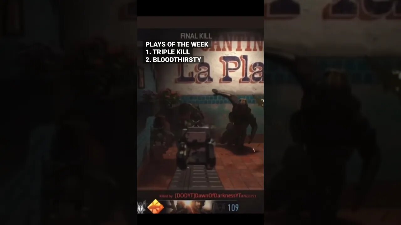 MW2 Plays Of The Week - Triple Close Quarter Kills & Bloodthirsty #shorts