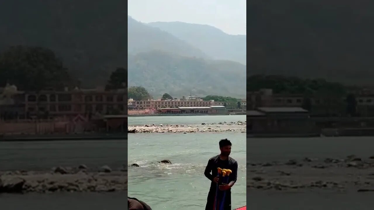 Rishikesh Ganga Ghat Scene.