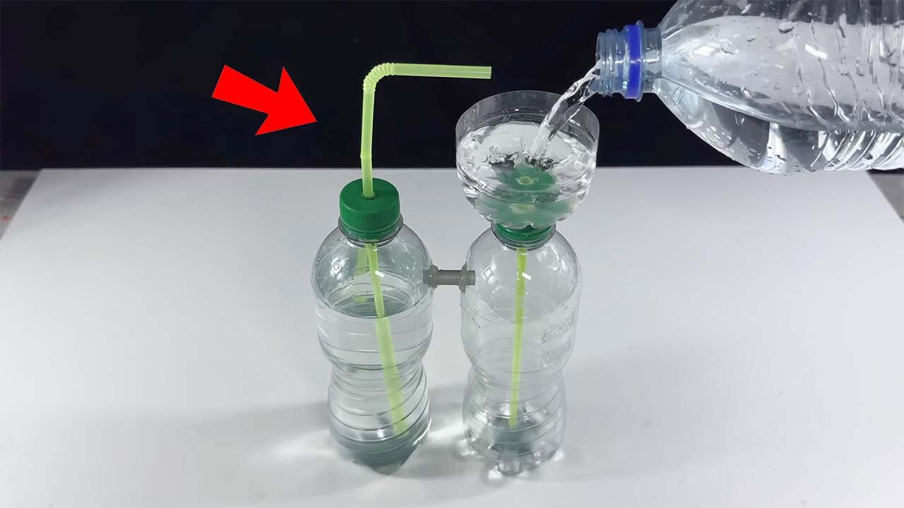 How to make Automatic water Fountain Without Electricity _ Non-stop water Fountain _ Science Project