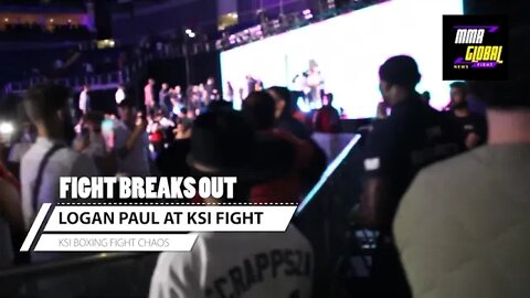 Logan Paul Leaves After KSI Boxing Fight Breaks Out