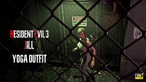 Resident Evil 3 Remake Jill Yoga outfit mod [4K]