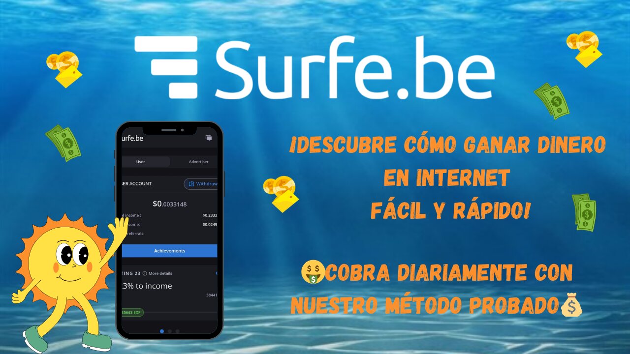 Gana Dinero Diario Gratis con Surfe.be 🚀